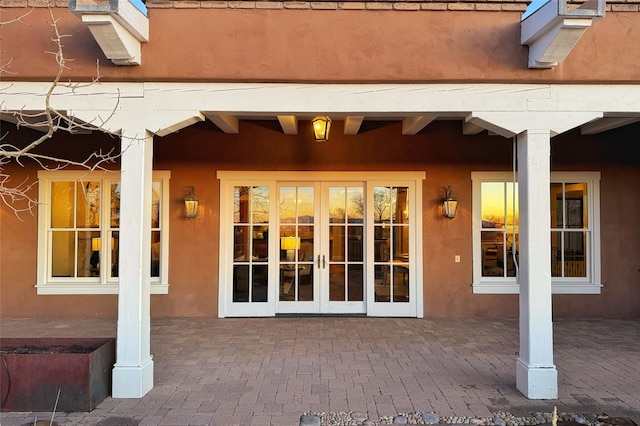 view of patio / terrace with french doors