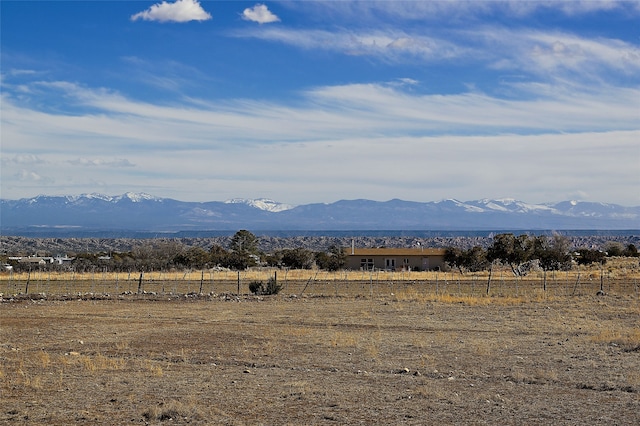 mountain view with a rural view