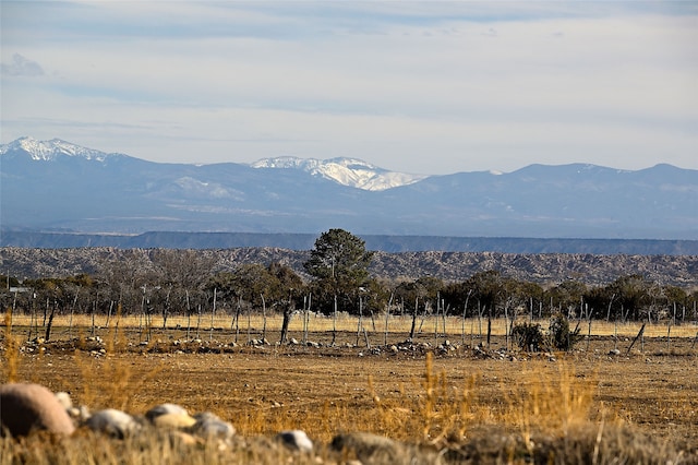 mountain view with a rural view