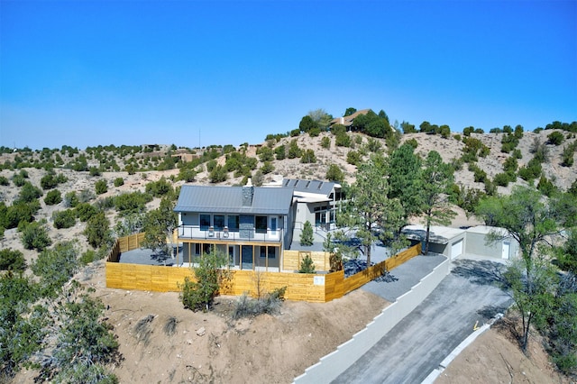 birds eye view of property