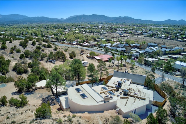 aerial view featuring a mountain view