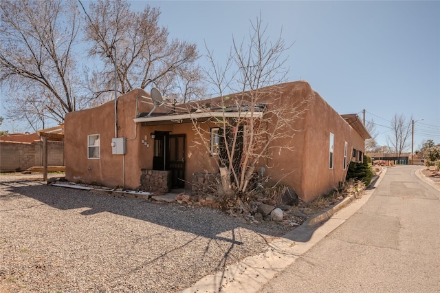 view of front of home