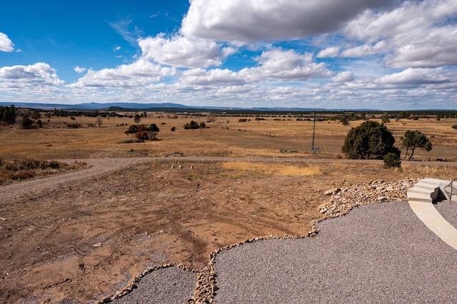 drone / aerial view with a rural view