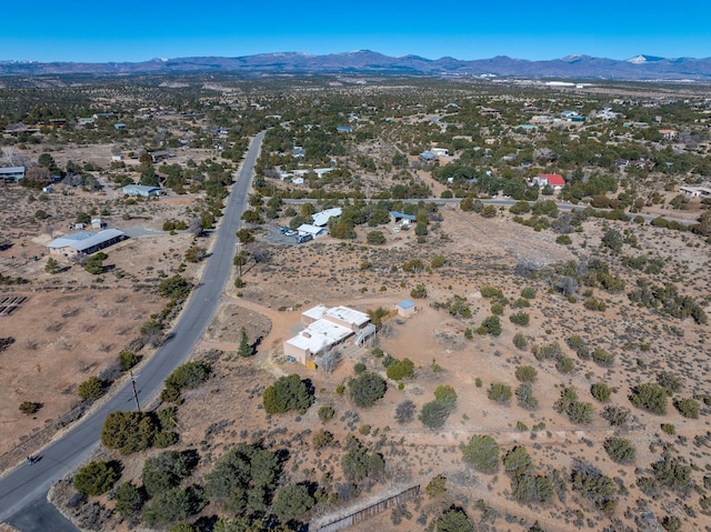 aerial view featuring a mountain view