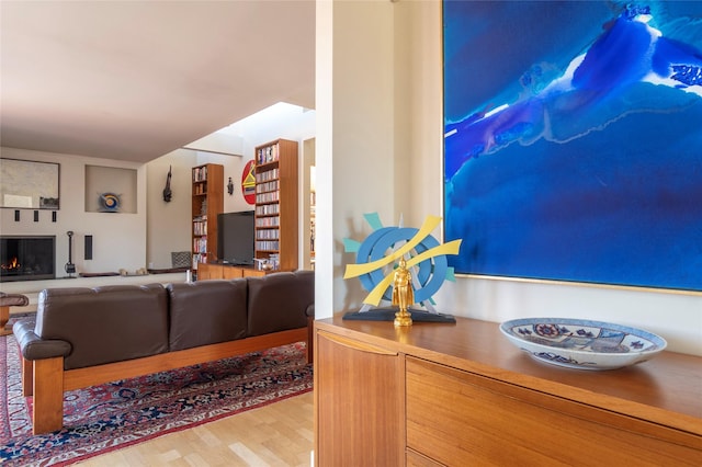 living room featuring wood finished floors