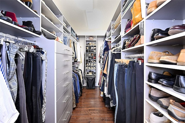 570 Via Arista, Santa Fe, NM 87506 - spacious closet featuring dark wood-style floors