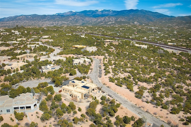 570 Via Arista, Santa Fe, NM 87506 - bird's eye view featuring a mountain view