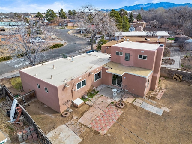 2606 Alamosa Dr, Santa Fe, NM 87505 - bird's eye view featuring a residential view and a mountain view