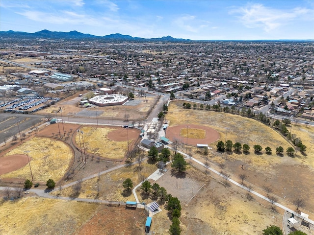 2606 Alamosa Dr, Santa Fe, NM 87505 - birds eye view of property featuring a mountain view