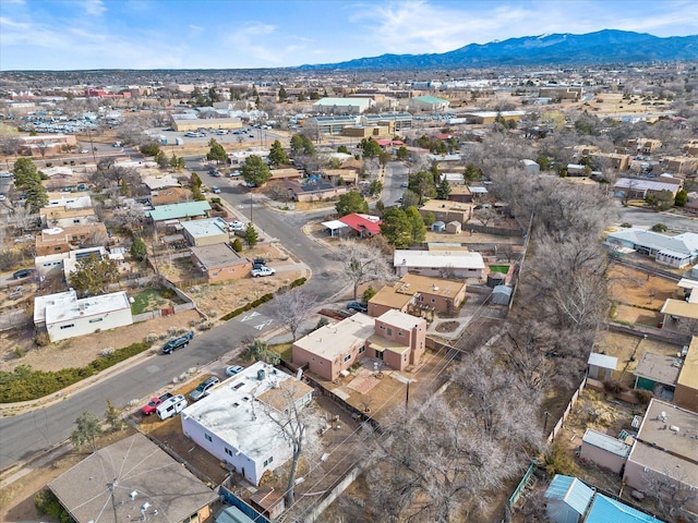 2606 Alamosa Dr, Santa Fe, NM 87505 - birds eye view of property featuring a mountain view and a residential view