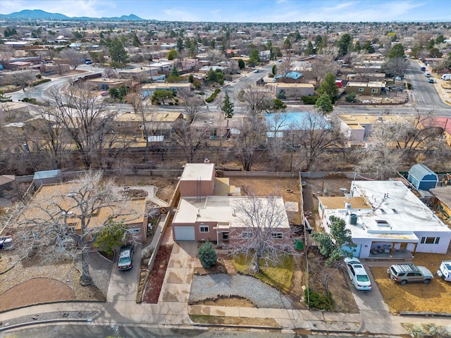 2606 Alamosa Dr, Santa Fe, NM 87505 - bird's eye view with a mountain view and a residential view