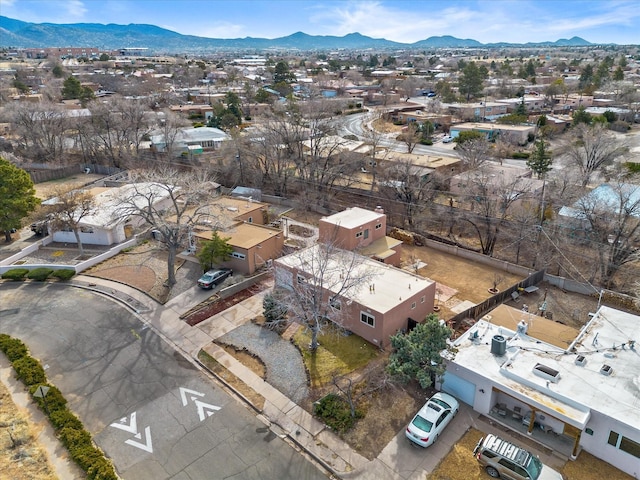 2606 Alamosa Dr, Santa Fe, NM 87505 - bird's eye view with a residential view and a mountain view