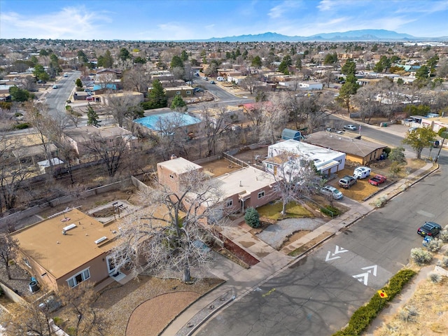 2606 Alamosa Dr, Santa Fe, NM 87505 - drone / aerial view featuring a residential view and a mountain view