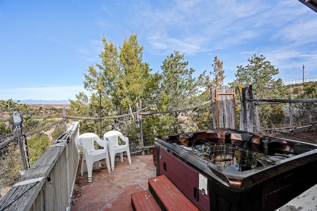 75A Camino Chupadero, Santa Fe, NM 87506 - exterior space with a hot tub