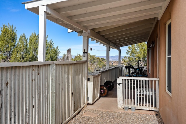 75A Camino Chupadero, Santa Fe, NM 87506 - view of patio