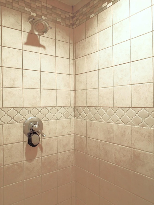details featuring a tile shower