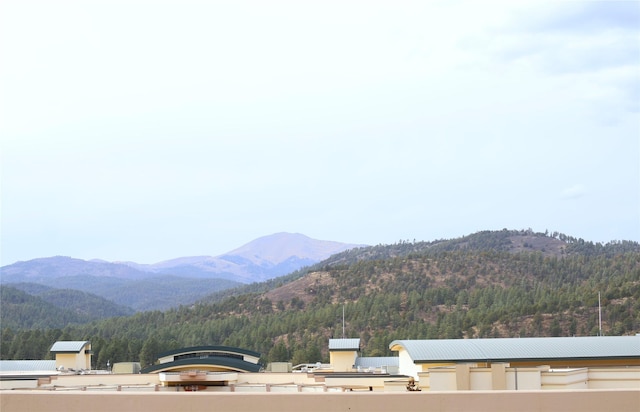 property view of mountains with a view of trees