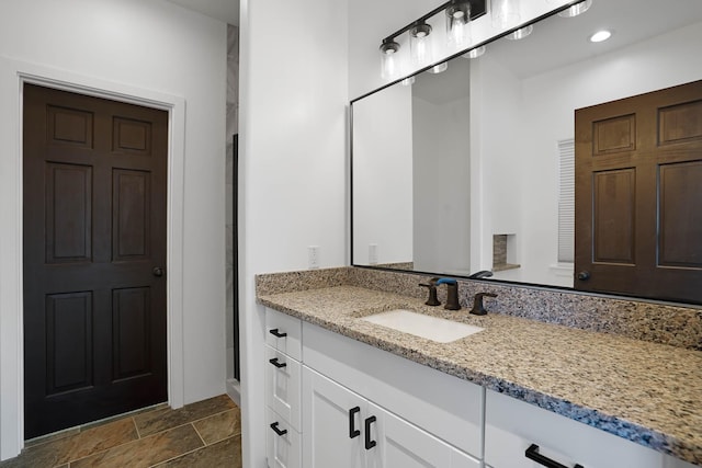 3 Cerro Cir, Lamy, NM 87540 - bathroom with recessed lighting and vanity