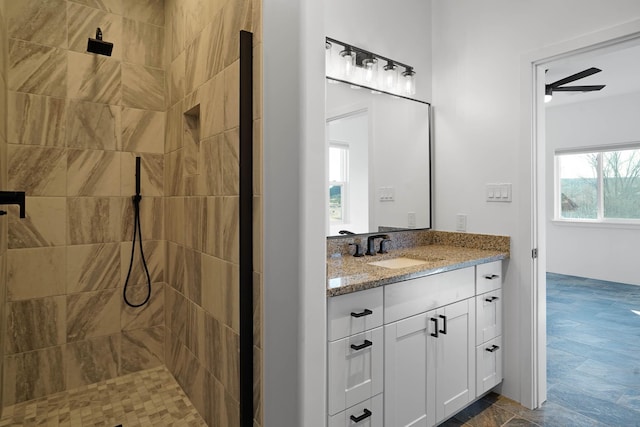 3 Cerro Cir, Lamy, NM 87540 - full bath featuring a tile shower and vanity