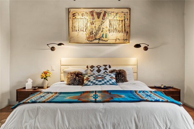6 Overlook Rd, Santa Fe, NM 87505 - bedroom with wood finished floors