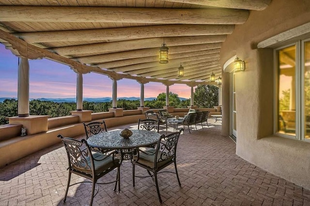 24 Paintbrush Cir, Santa Fe, NM 87506 - view of patio with outdoor dining area
