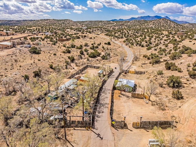 3112 Nm 14, Cerrillos, NM 87010 - drone / aerial view with a mountain view, a desert view, and a rural view