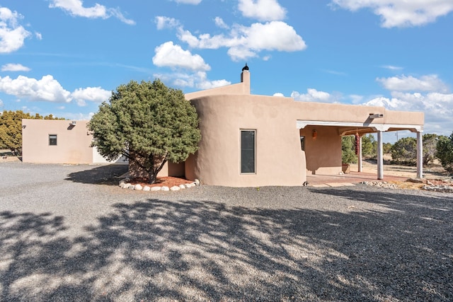 view of front of property with stucco siding