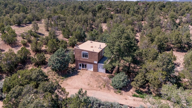aerial view with a view of trees