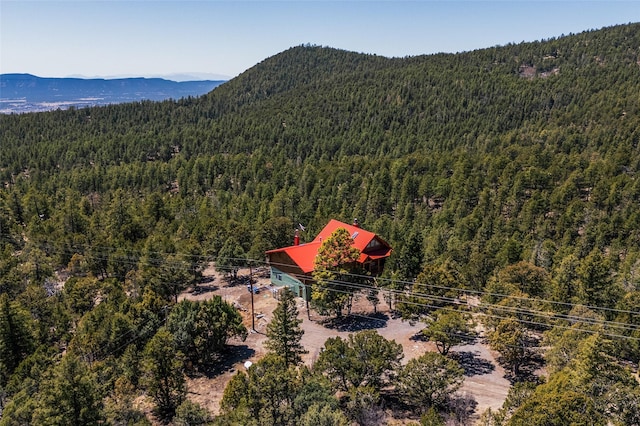 387 County Road B64, Pecos, NM 87552 - bird's eye view of a forest and a mountain backdrop