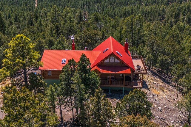387 County Road B64, Pecos, NM 87552 - view of subject property with a forest