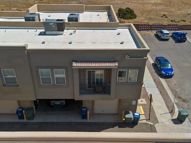 view from above of property
