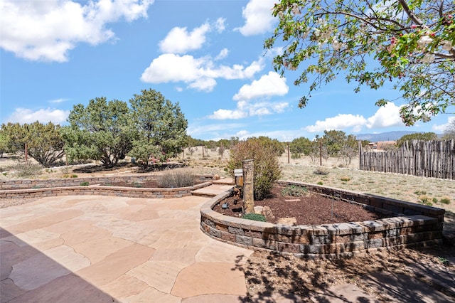 exterior space featuring fence