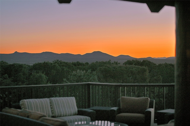 property view of mountains with a view of trees