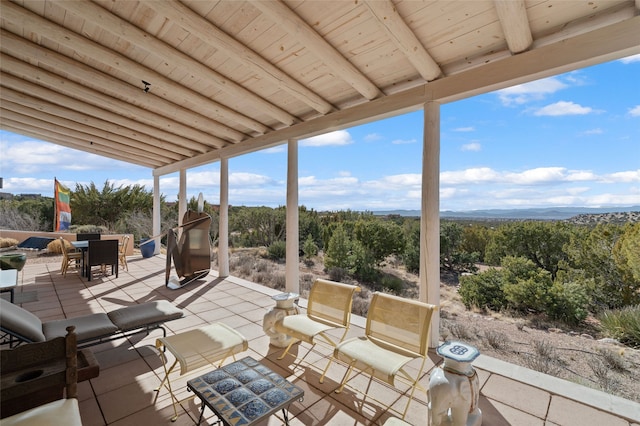view of patio / terrace with outdoor dining area
