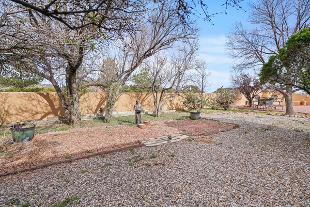 11 Sierra Lejana, Santa Fe, NM 87508 - view of yard with a fenced backyard