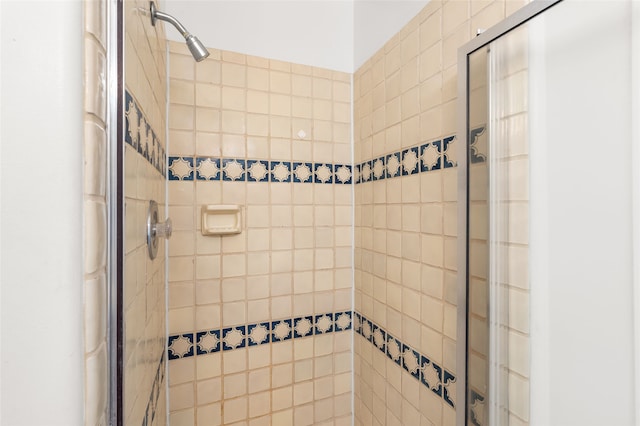 full bathroom featuring a shower stall