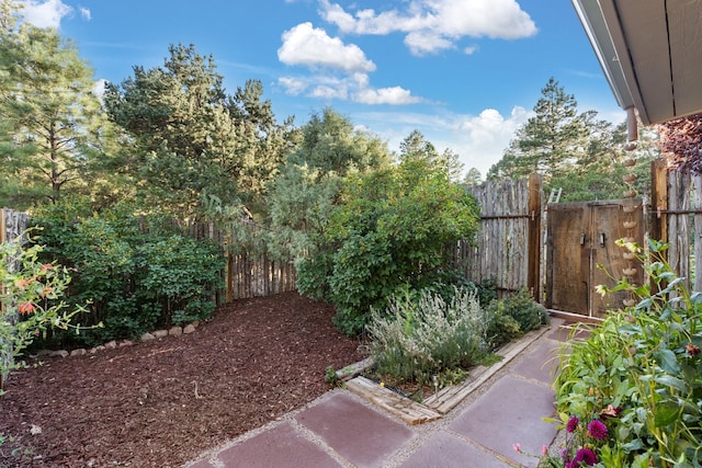 7689 Old Santa Fe Trl Unit C, Santa Fe, NM 87505 - view of yard with fence