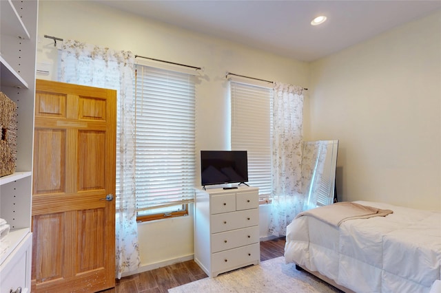 4715 Quemazon, Los Alamos, NM 87544 - bedroom featuring recessed lighting, wood finished floors, and baseboards