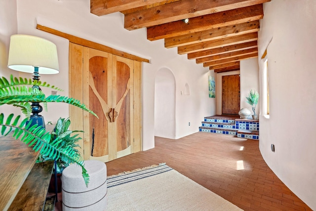 interior space featuring stairway