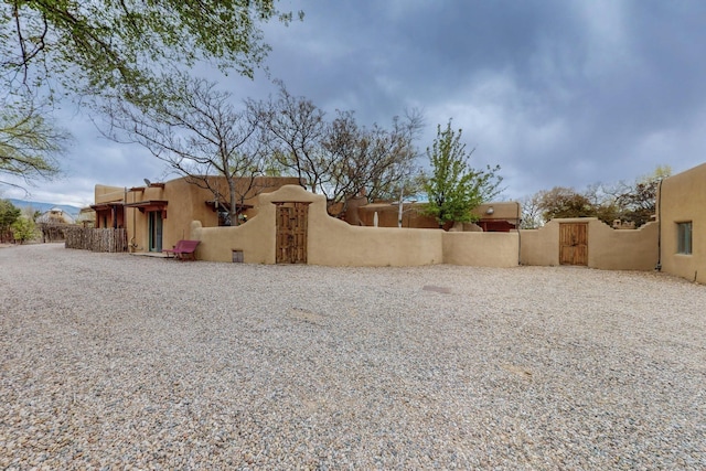 view of yard with a gate and fence