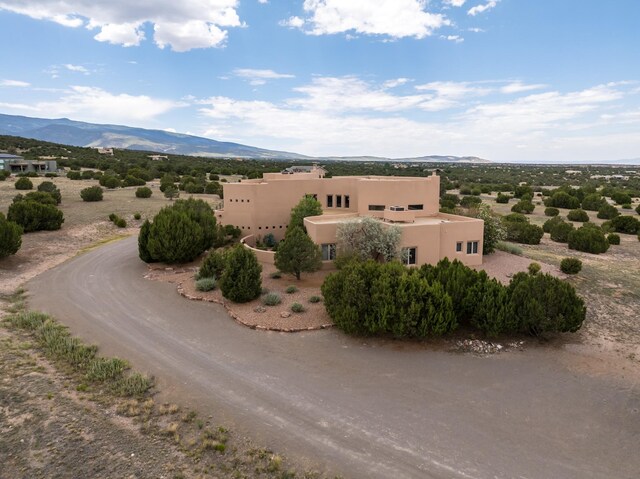 21 Canada Vista Dr, Sandia Park, NM 87047 - birds eye view of property with a mountain view