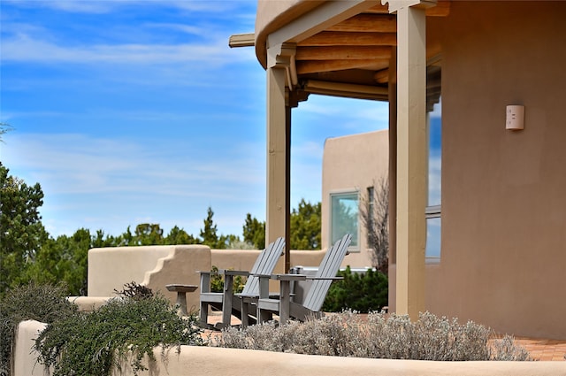 view of patio / terrace featuring a balcony