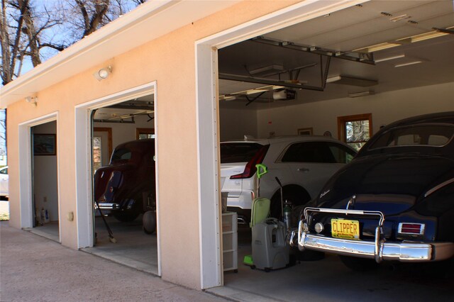 1607 8th St, Las Vegas, NM 87701 - garage with a garage door opener