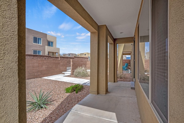 view of patio / terrace featuring a fenced backyard
