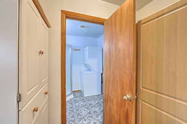 hallway with visible vents