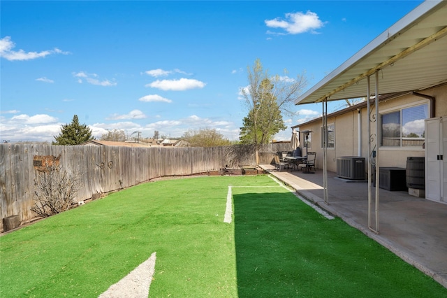 2416 Avenida De Las Campanas, Santa Fe, NM 87507 - view of yard featuring a patio and central air condition unit