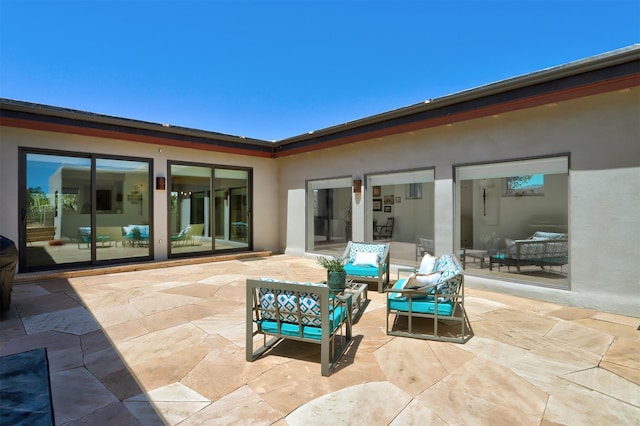 view of patio / terrace with an outdoor hangout area