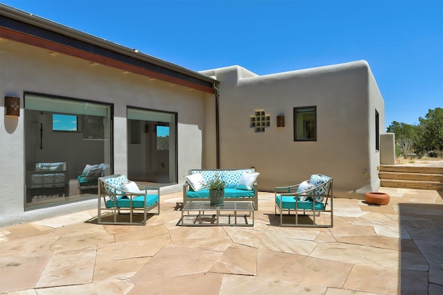 view of patio / terrace with an outdoor living space
