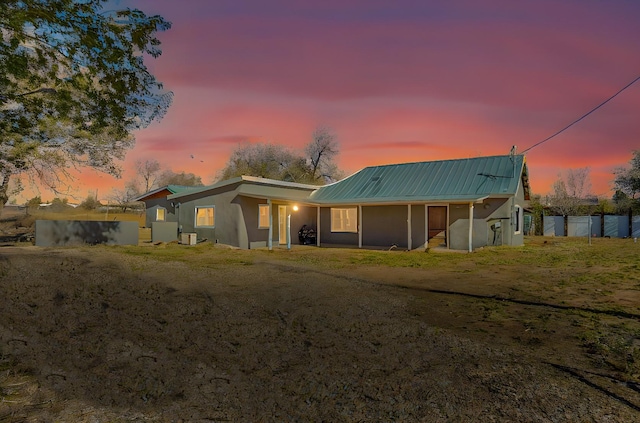 54 County Road B40A, Ribera, NM 87560 - view of front of house featuring stucco siding