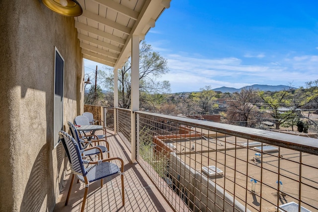 534 Hillside Ave, Santa Fe, NM 87501 - balcony with a mountain view